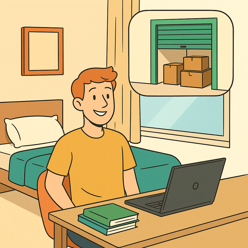 deposito self storage per studenti piuspazio