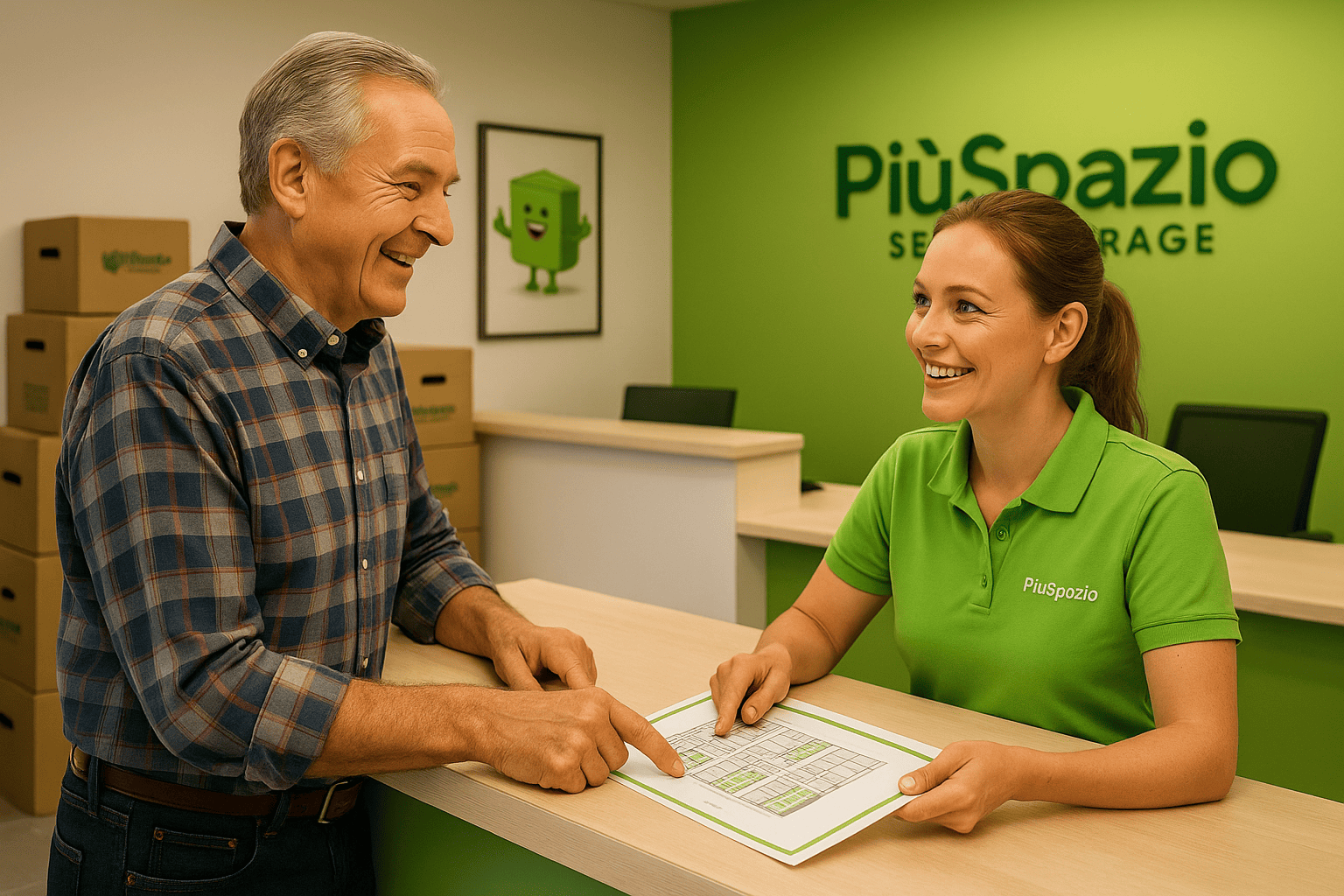 brianzolo instancabile deposito piuspazio self storage servizio clienti reception
