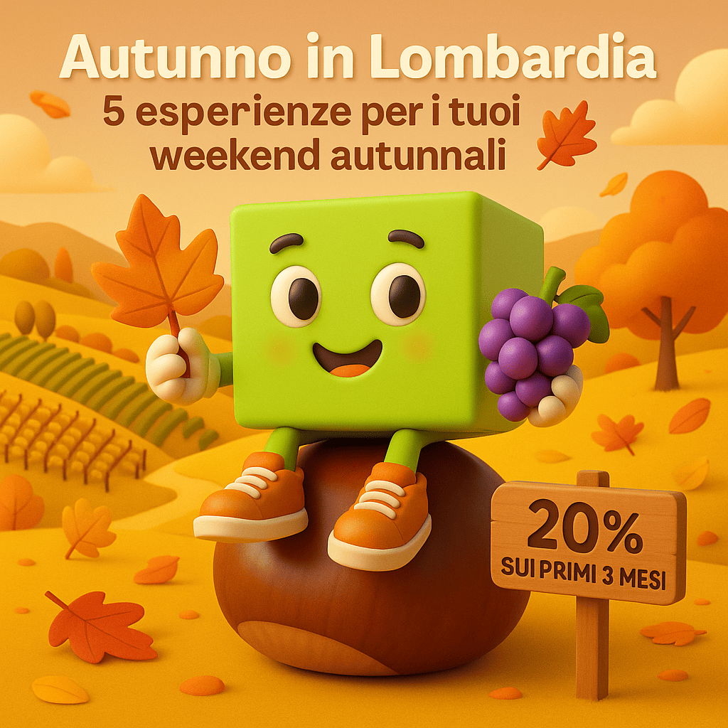 mascot scatola piuspazio in autunno lombardia