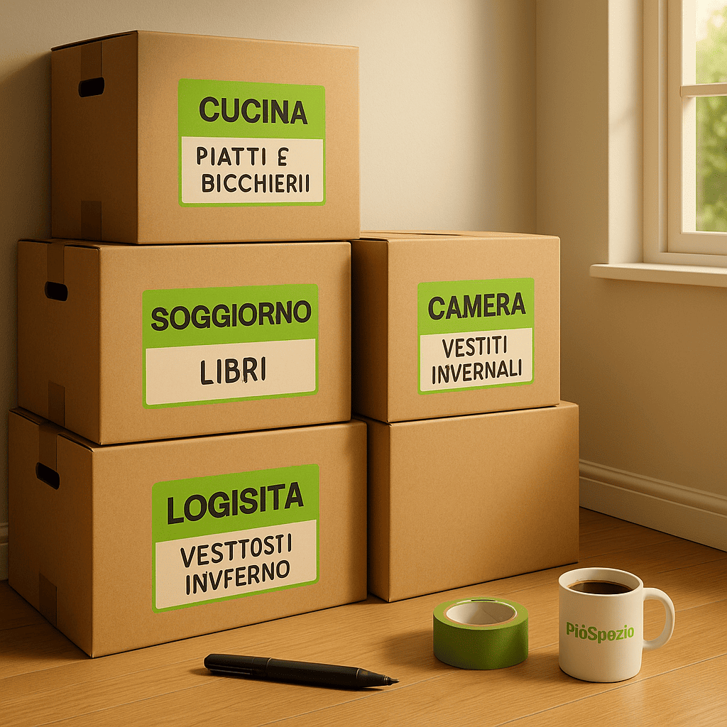 materiale imballaggio trasloco piuspazio self storage