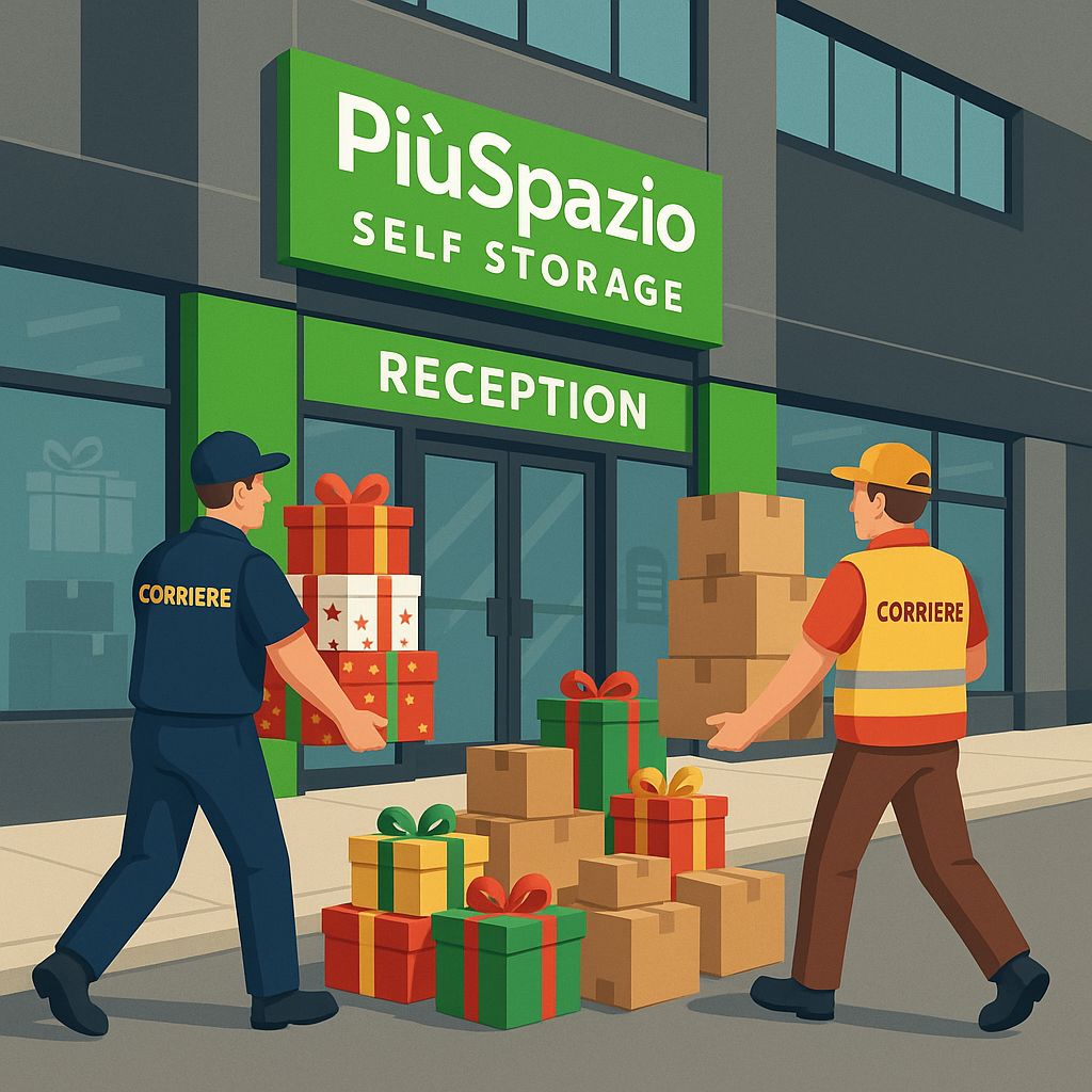 servizio accettazione regali di natale piuspazio self storage milano