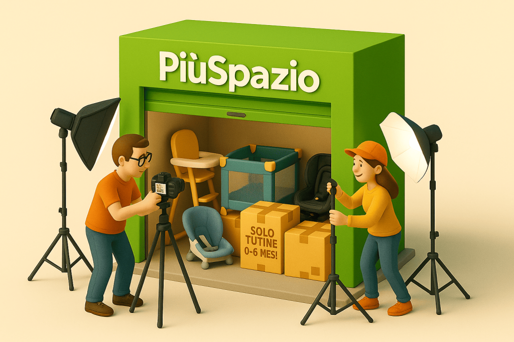 Vinted PiuSpazio Deposito studio fotografico