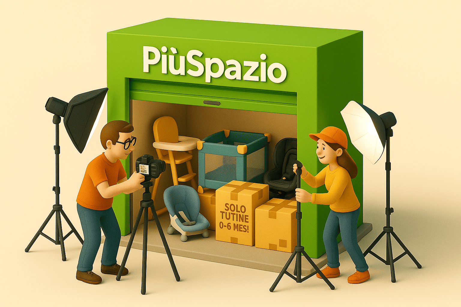 Vinted PiuSpazio Deposito studio fotografico