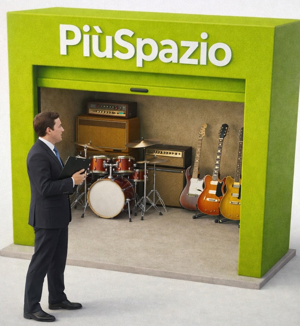 Andrea e la passione per la musica- Deposito PiùSpazio Self Storage