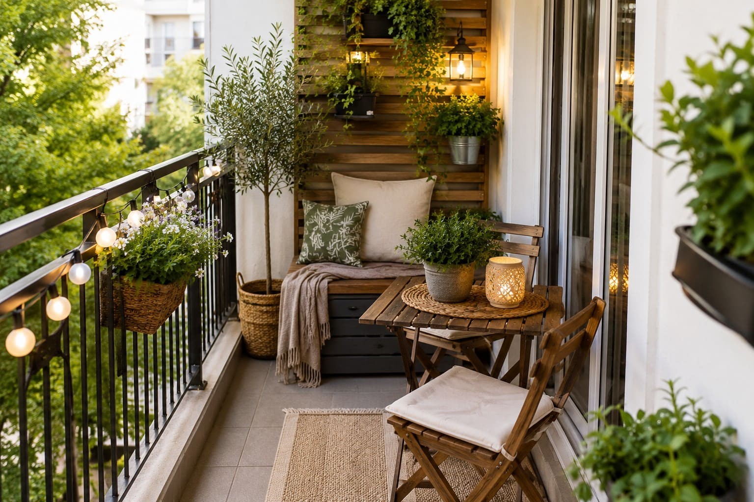 Tendenze Outdoor: Come arredare un balcone piccolo